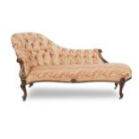 A 19th century Rosewood framed Chaise Lounge