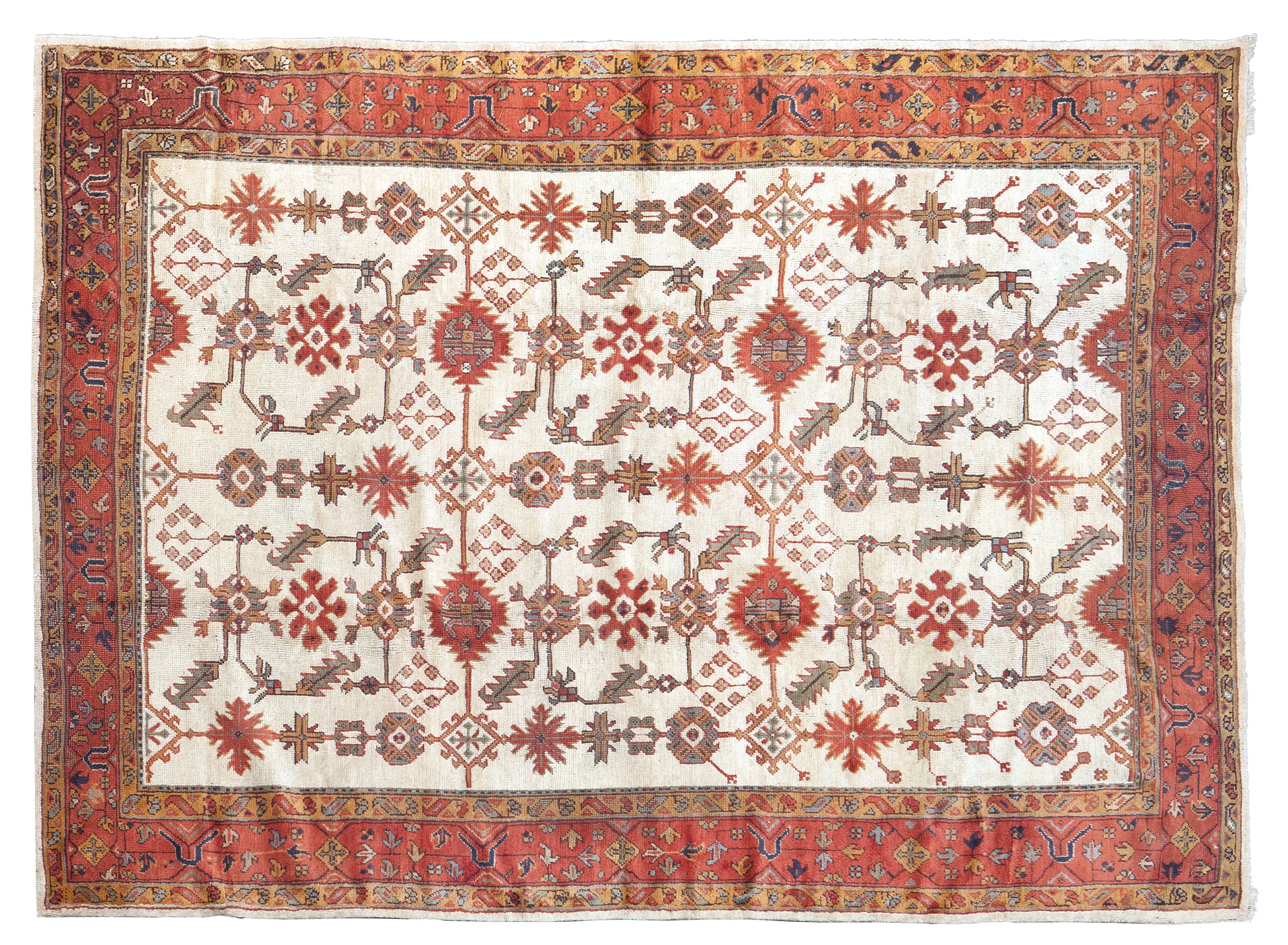 An Ushak carpet 360 x 270cm