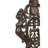 A 19th century Florentine carved walnut hall chair