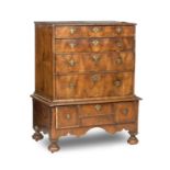 An 18th century and later walnut lowboy