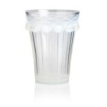 René Lalique: 'Boutons D'Or' an opalescent glass vase Design 1933