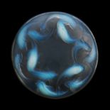 A Rene Lalique 'Martigues' opalescent glass shallow dish Design 1920