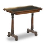 A George IV rosewood writing table
