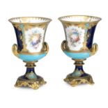 A pair of Royal Crown Derby vases by Désiré Leroy Dated 1898