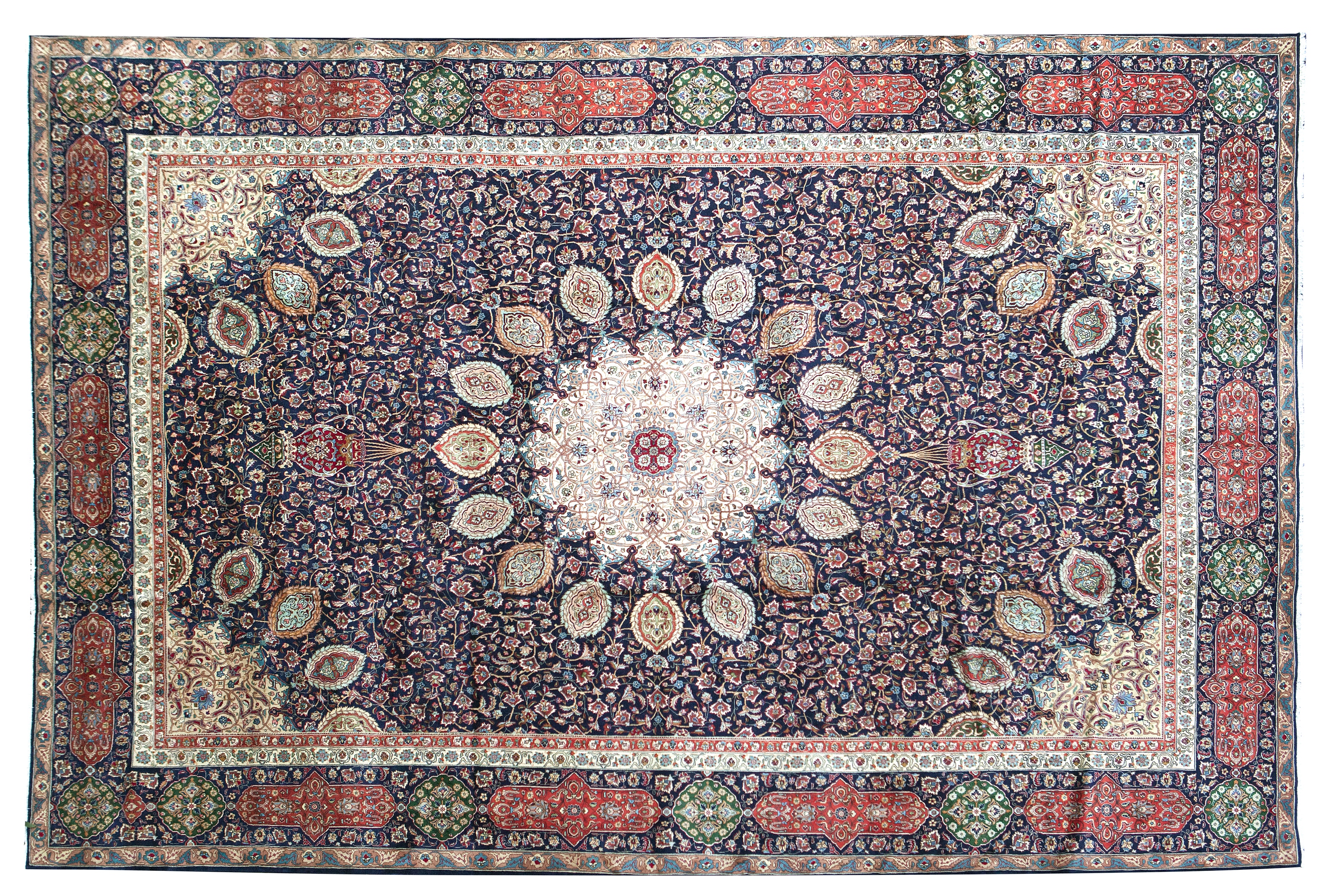 A large Tabriz carpet 503 x 358cm