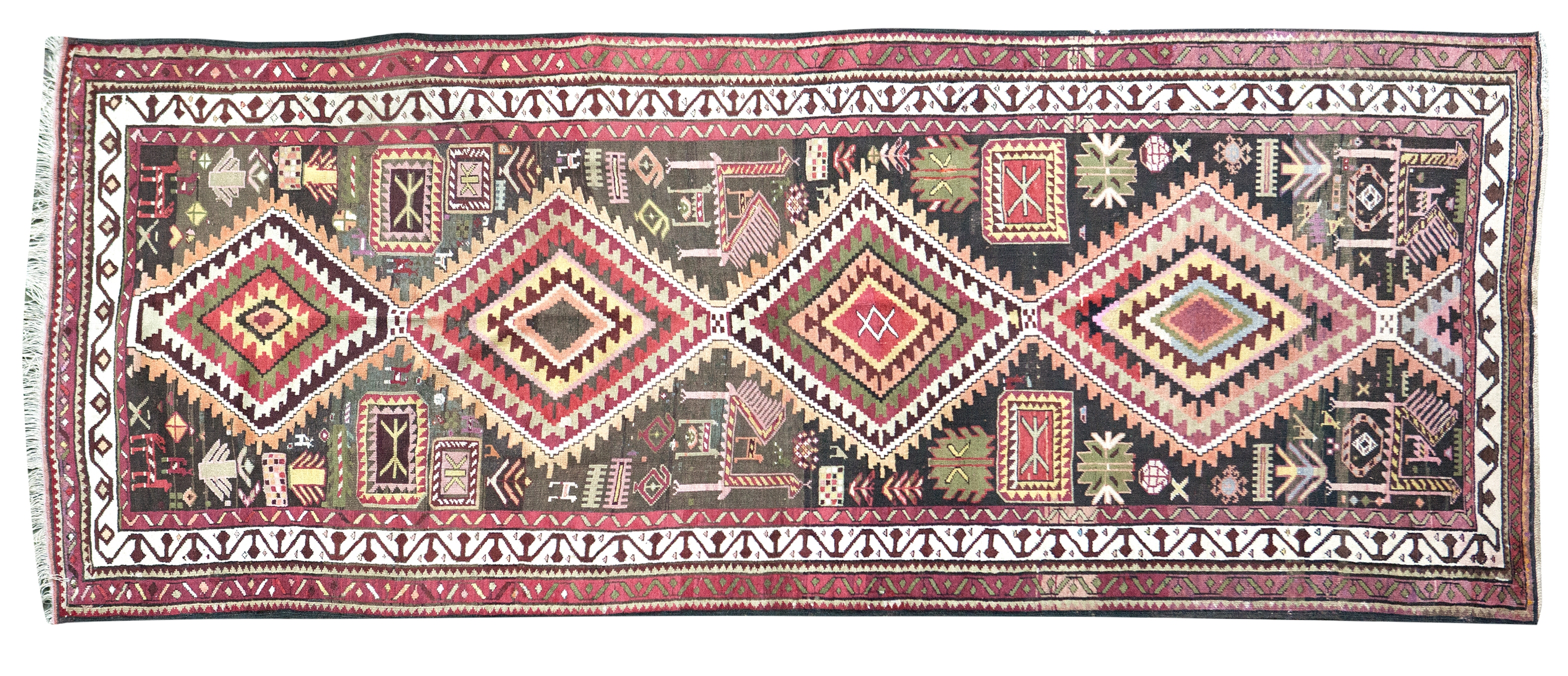 A Shirvan rug 309 x 127cm