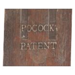 A Regency mahogany extending Pocock's patent dining table