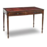 A Regency stained mahogany writing table