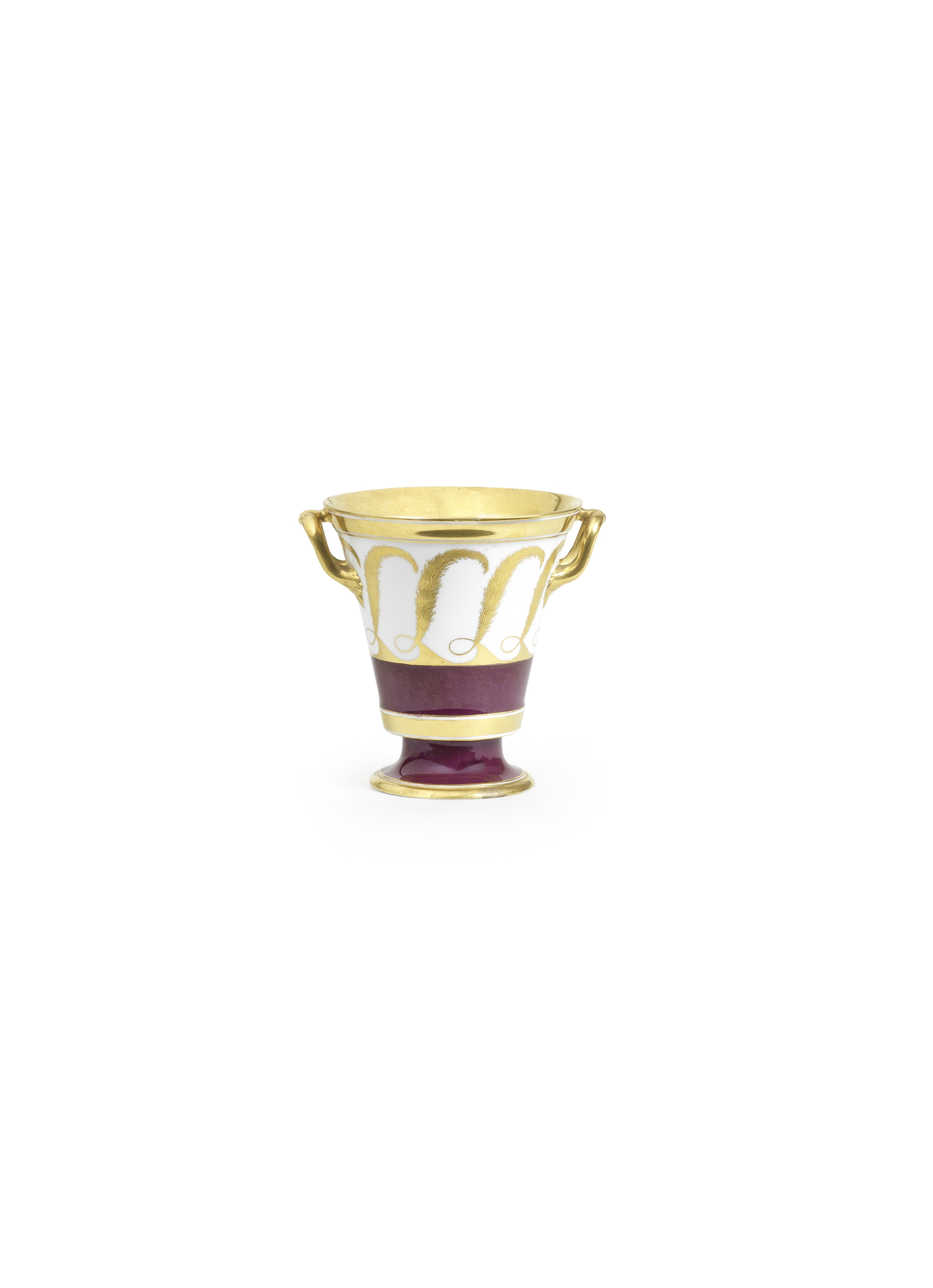 A Vienna two-handled flared beaker Circa 1808