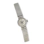 Rolex: A lady's 9k white gold bracelet manual wind wristwatch Precison, London 1967