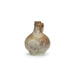 A small Cologne/Frechen stoneware bellarmine (Bartmannskrug) Dated 1599