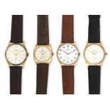 Marvin: A 9K gold gents manual wind wristwatchcirca 1970