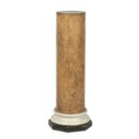 A late 19th/early 20th century Italian Scagliola cylindrical column