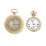 Asprey: An 18K gold lady's pocket watch