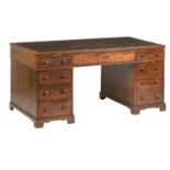 A 19th century mahogany desk