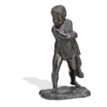 A 19th Century bronze figure of a fisher boy