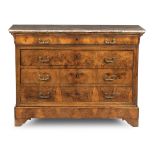 A 19th century continental walnut commode