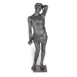 Miguel Oslé Sáenz de Medrano (Spanish, 1879-1960): A monumental patinated bronze figure of 'The P...
