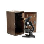 A W. Watson Bactil Binocular Microscope, English, 1950's,