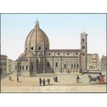 Corsi and Carocci (Italian, 18th/19th century) 15 hand-coloured prints of Florence produced for t...