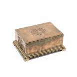 Of Danish maritime interest: A Georg Jensen copper clad commemorative cigar box designed by Johan...