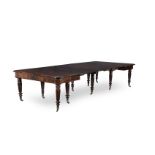 A George IV mahogany 'Imperial' extending dining table in the manner of Gillows