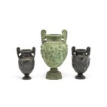 Three late 19th century bronze models of the Townley vase (3)