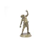 A late 19th century Italian bronze figure of Silenus