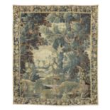 A 17th century verdure tapestry, Flemish