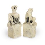 A pair of limestone gargoyles Possibly 14th/15th century (2)