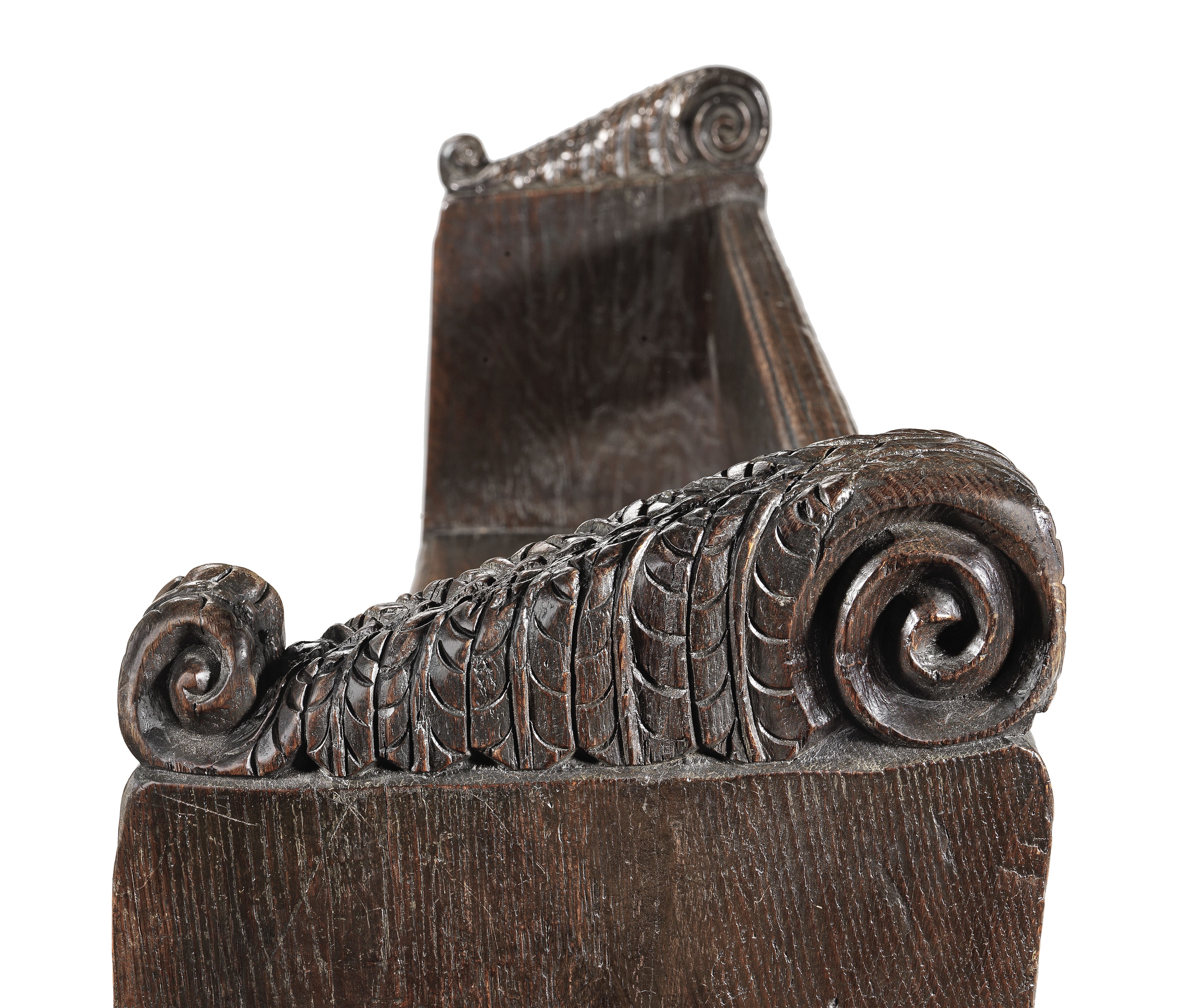 An Elizabeth I oak pew, or bench, circa 1560 - Image 2 of 3