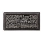 A 16th/17th century carved softwood panel, German/Dutch