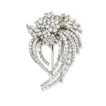 A diamond spray brooch, by David Morris, circa 1960