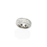 A diamond eternity ring