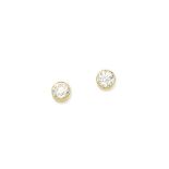 A pair of diamond earstuds