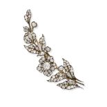 A late 19th century diamond spray brooch