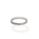 A diamond eternity ring