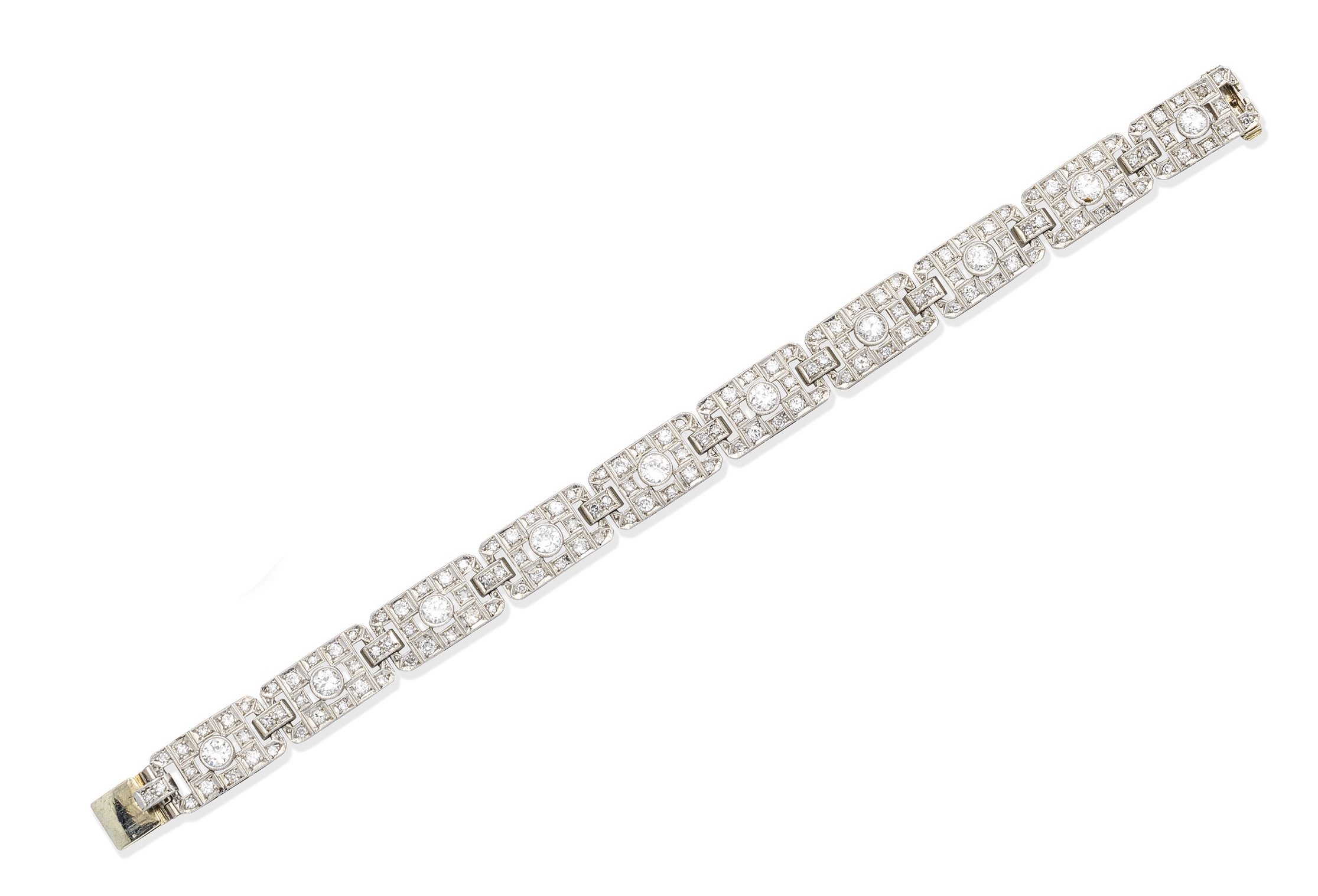 A mid-20th century diamond bracelet, by Vourakis