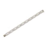 A mid-20th century diamond bracelet, by Vourakis