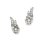 A pair of diamond earrings