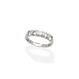 A diamond half eternity ring, by Boodle & Dunthorne,