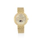 Vacheron Constantin. An 18K gold automatic perpetual calendar bracelet watch with moon phase Pat...