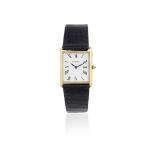Piaget. An 18K gold manual wind rectangular wristwatch Ref: 9287, Circa 1990