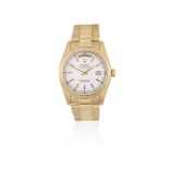 Rolex. An 18K gold automatic calendar bracelet watch Day-Date, Ref: 18038, Circa 1982