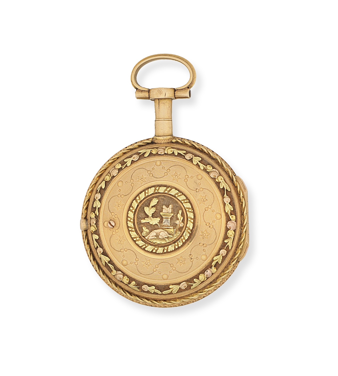 Berthoud, A Paris. A continental gold key wind open face pocket watch Circa 1790