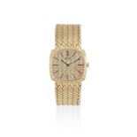 Piaget. A lady's 18K gold manual wind cushion form bracelet watch Ref: 9531P5, Circa 1980