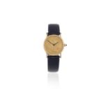Corum. A mid-size 18K gold manual wind wristwatch in the form of a Ten Dollar coin Circa 1980