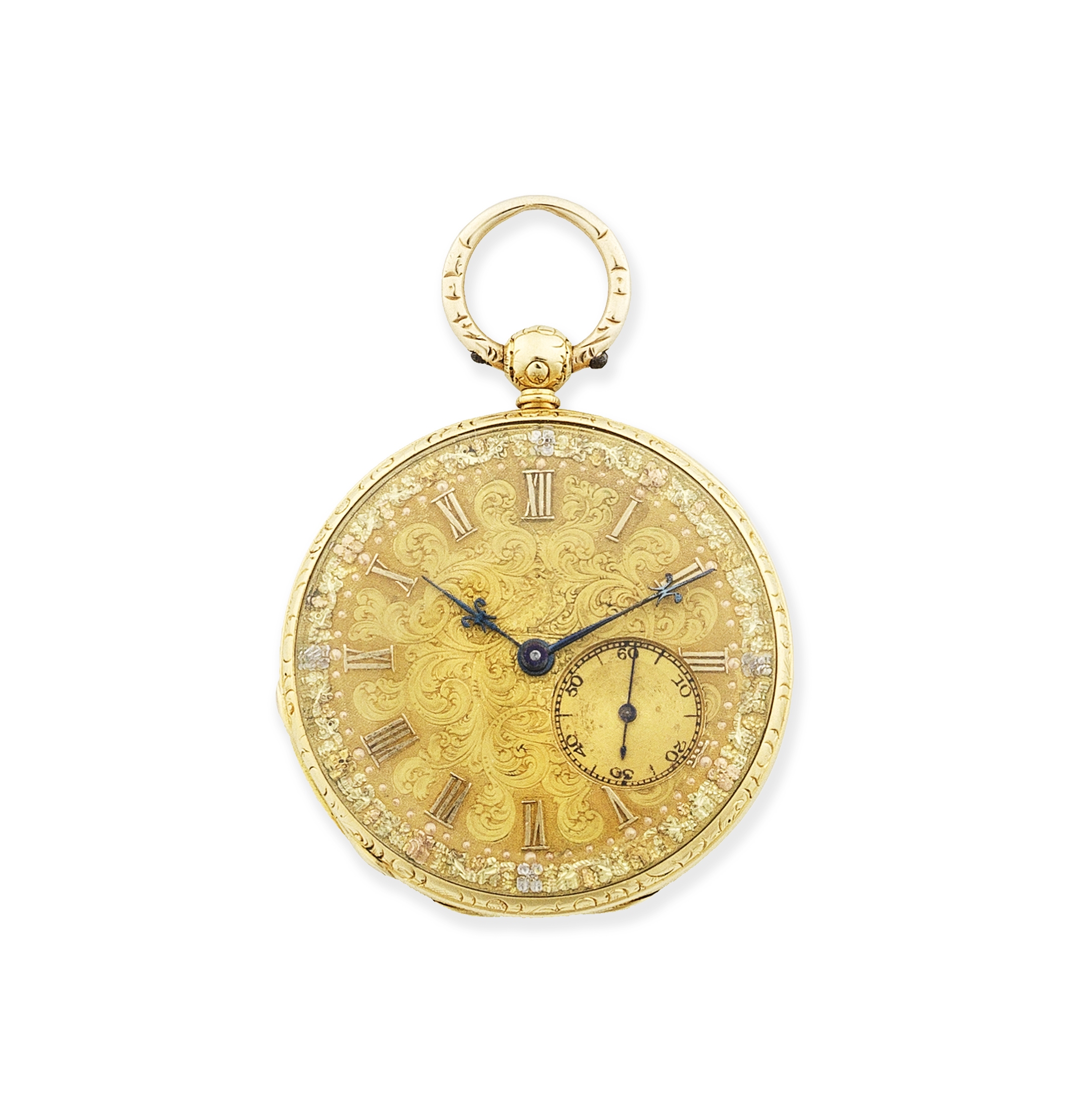 Anrold & Dent, London. An 18K gold key wind open face pocket watch London Hallmark for 1839 - Image 2 of 2