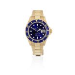 Rolex. An 18K gold automatic calendar bracelet watch Submariner, Ref: 16618T, Circa 2005