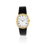 Patek Philippe. A recently serviced 18K gold quartz calendar wristwatch Ellipse, Ref: 3931J-050,...